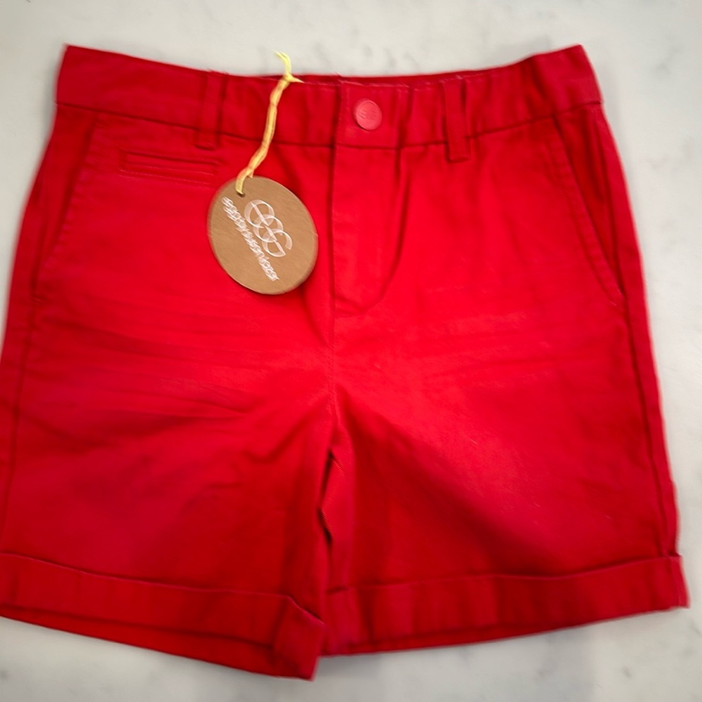 Egg NWT red khakis shorts 5